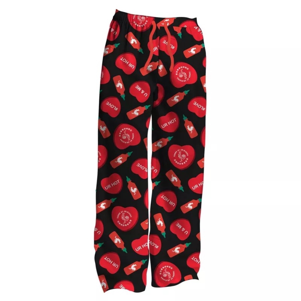 Men's Sriracha Pajama Pants - Black nwt